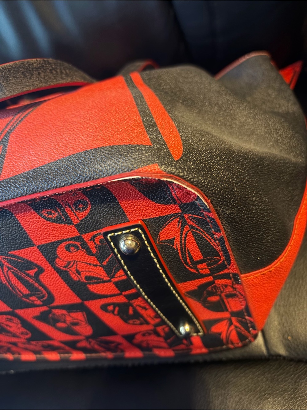 RARE 2017 Dark Side Darth Vader Star Wars Disney Dooney & Bourke Messenger Tote - Picture 11 of 16